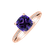 Prsten s diamanty a ametystem Melody Harmony4