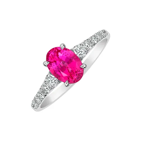 Prsten s diamanty a spinelem Shimmering Dazzle