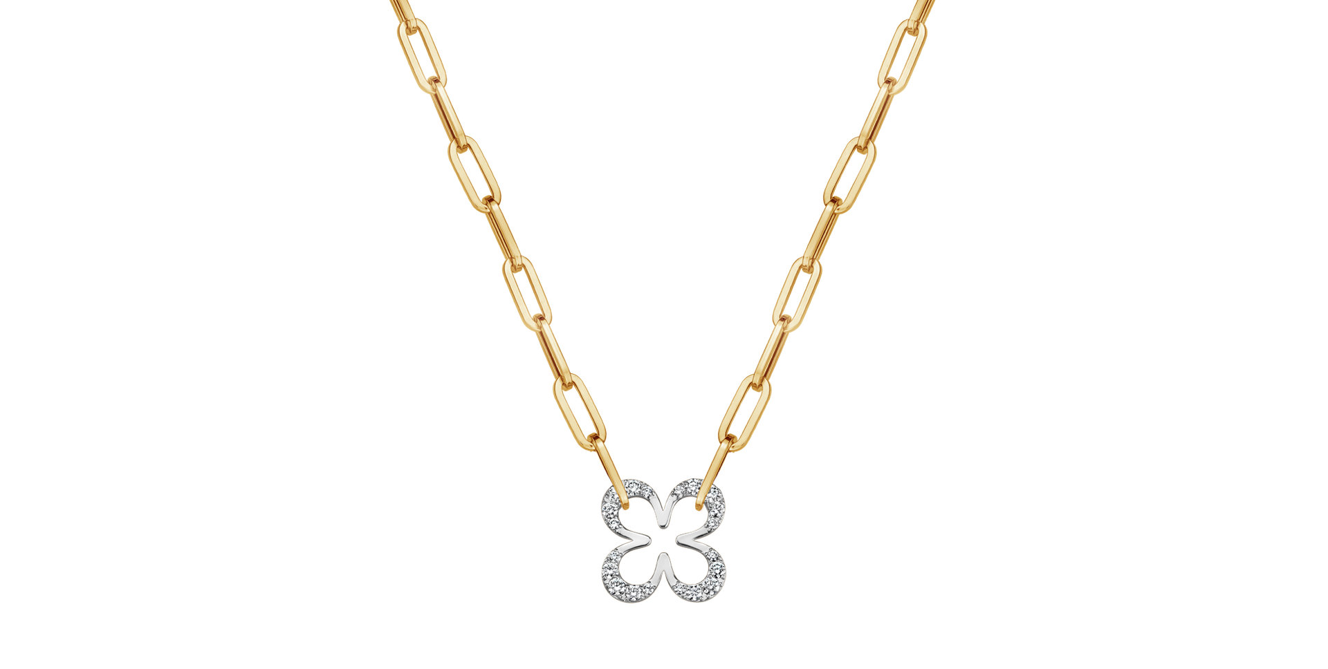 Náhrdelník s diamanty Lucky Charm