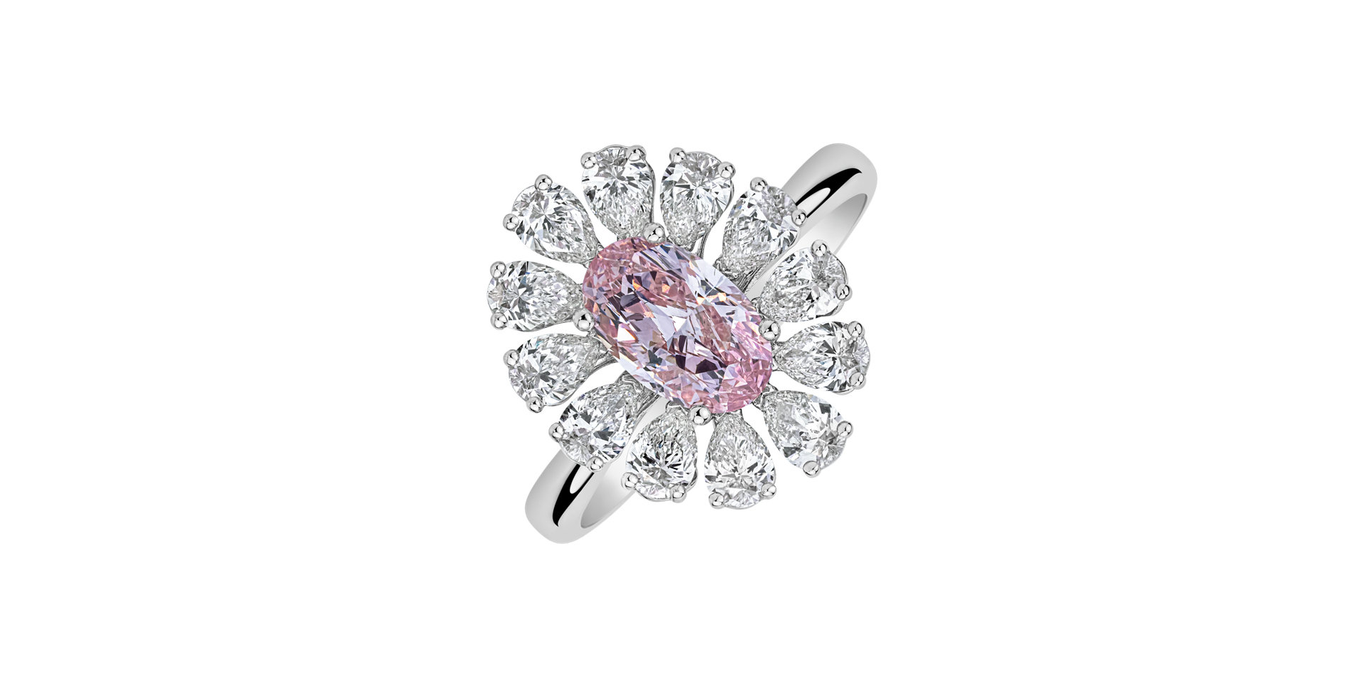 Prsten s diamanty Petal of the Wind