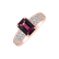 Prsten s diamanty a rhodolitem Diamond Whisper4