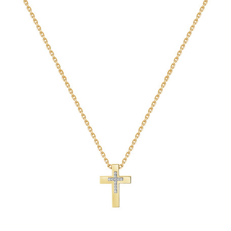 Náhrdelník s diamanty Cross