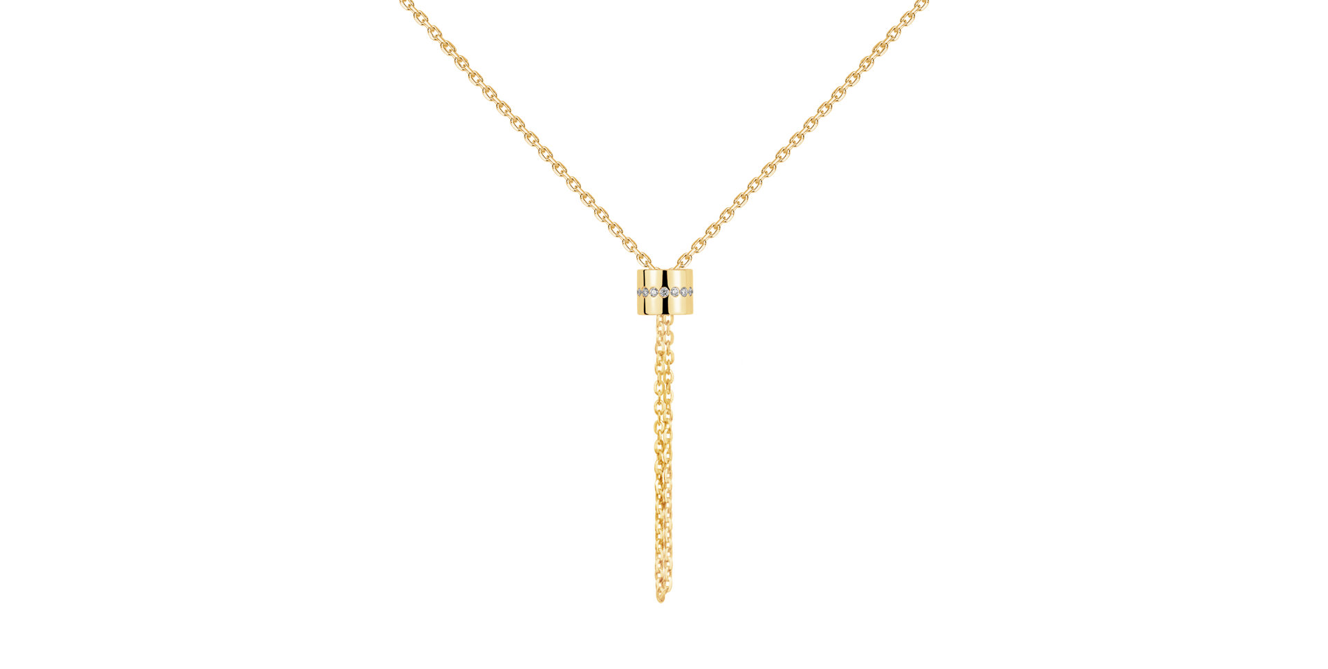 Náhrdelník s diamantem Infinity Circles