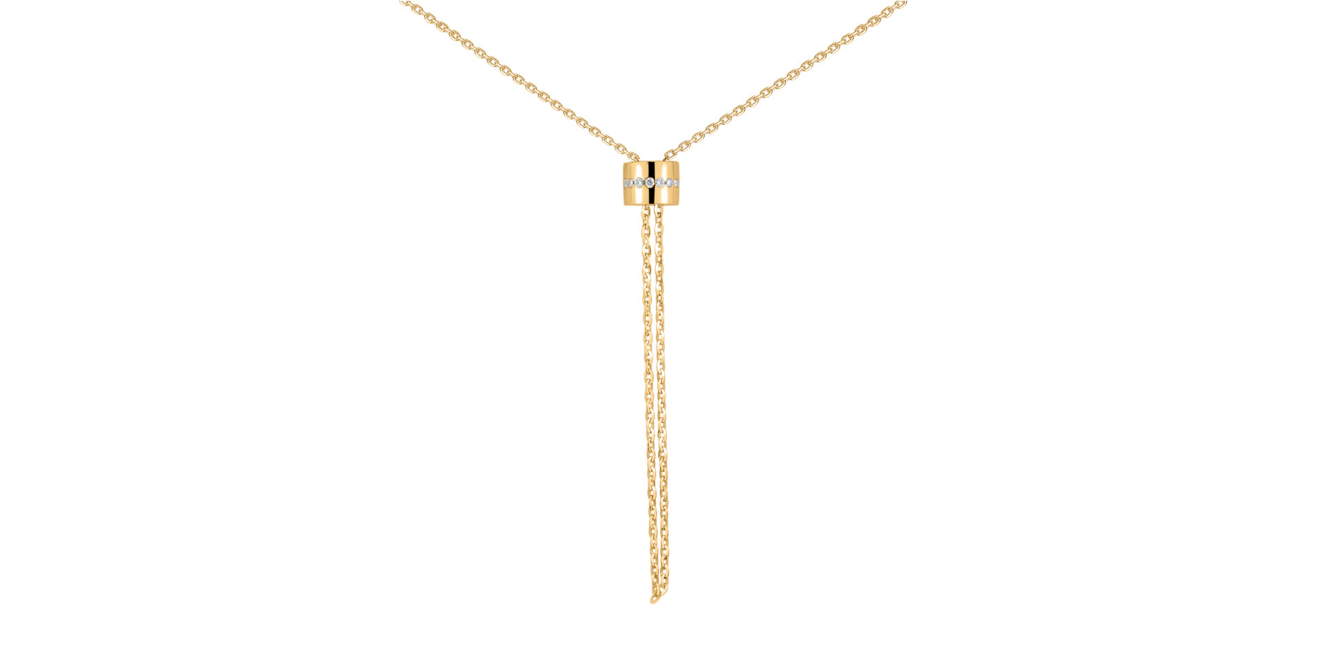 Náhrdelník s diamanty Infinity Circles