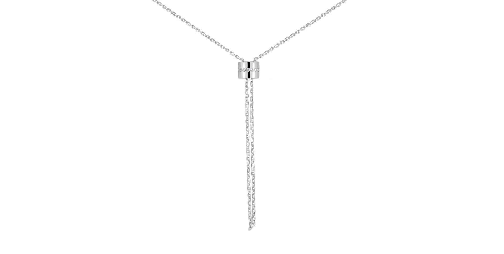 Náhrdelník s diamanty Infinity Circles