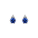Náušnice s diamantem a tanzanitem Lux5