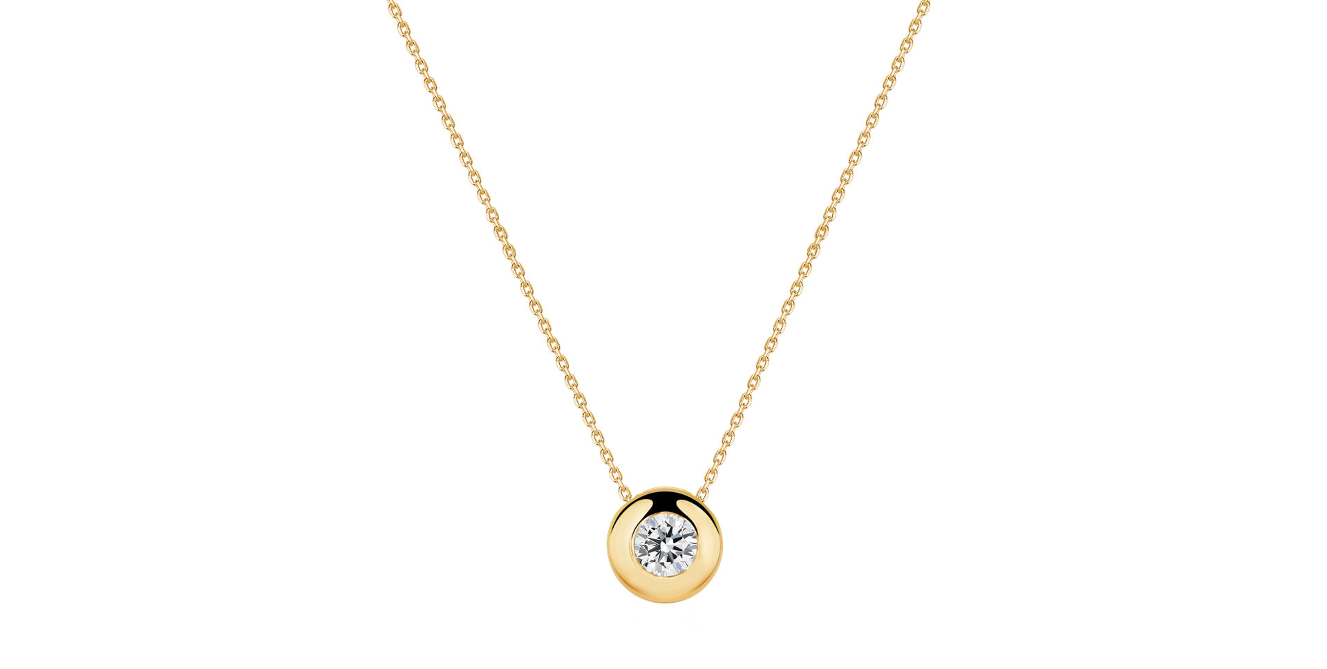 Náhrdelník s diamantem Sweet Dot