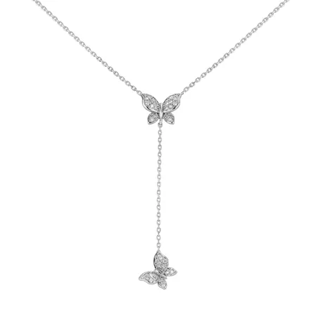 Náhrdelník s diamanty Butterfly Soul