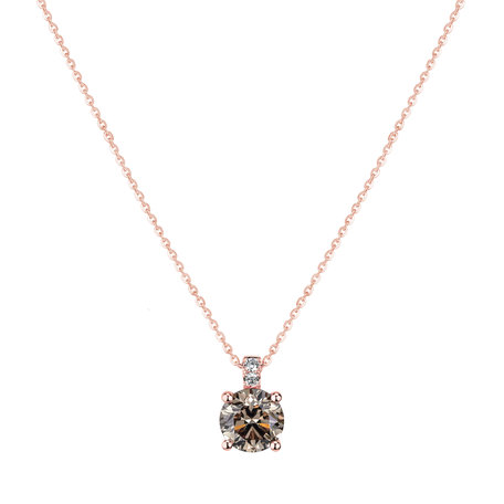 Náhrdelník s diamanty Bronze Radiance