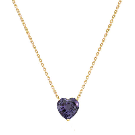 Náhrdelník s ametystem Amethyst Heart