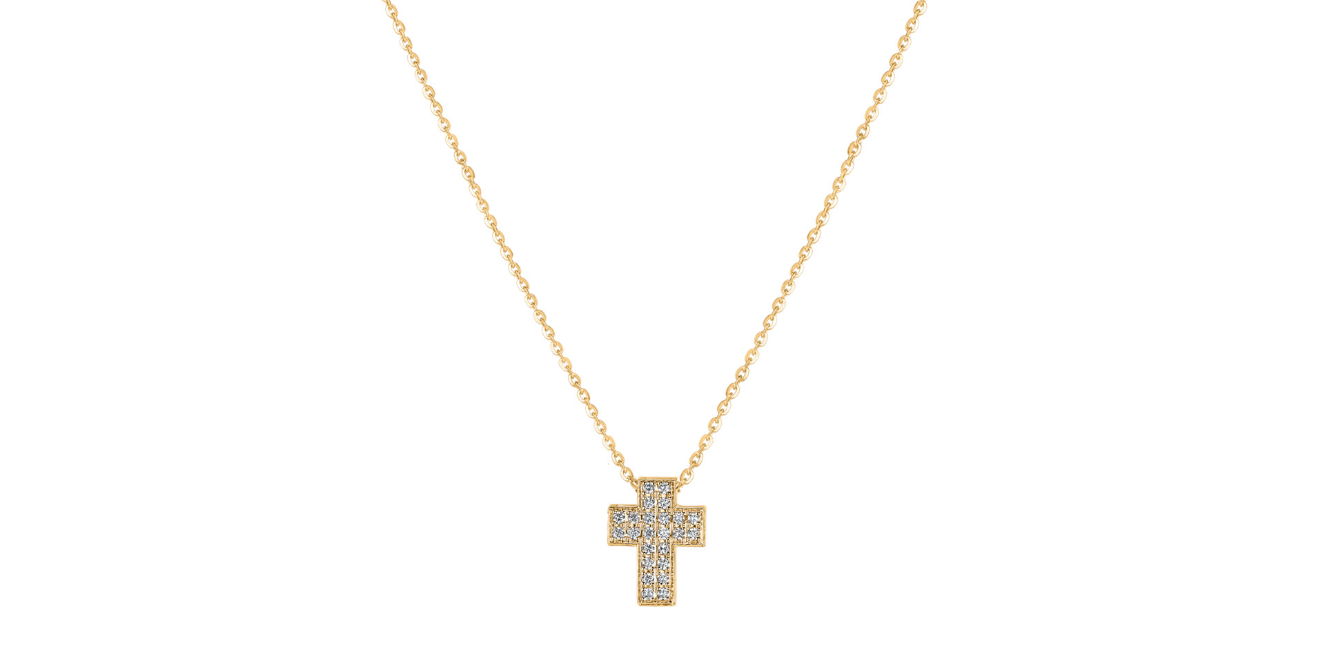 Náhrdelník s diamanty Divine Cross