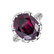 Prsten s diamanty a rhodolitem Fire of Life5