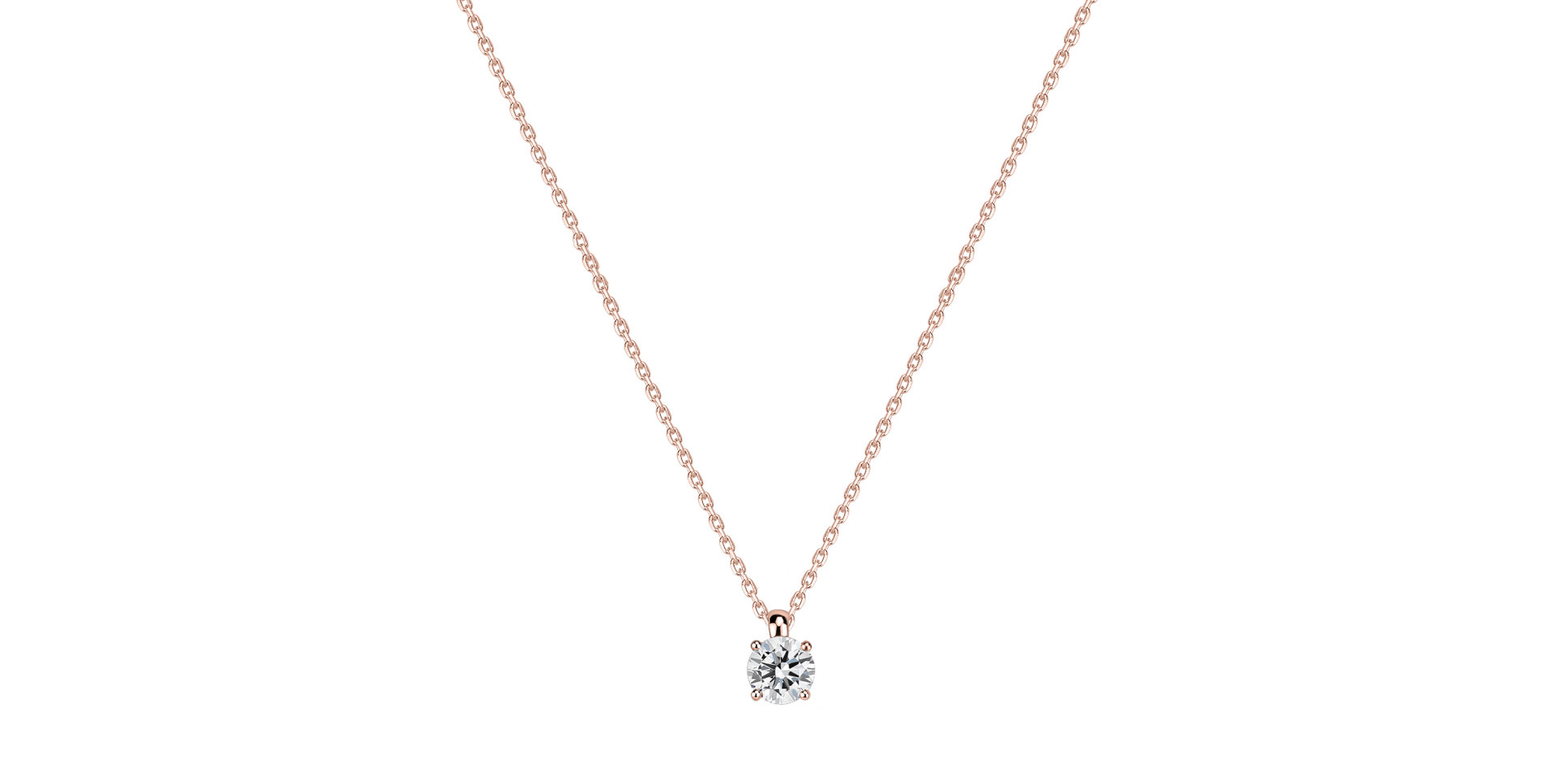 Náhrdelník s diamantem Soft Light