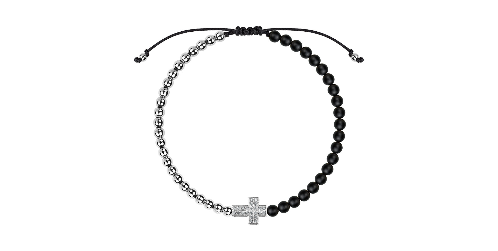 Náramek s diamanty a acháty Sacred Light