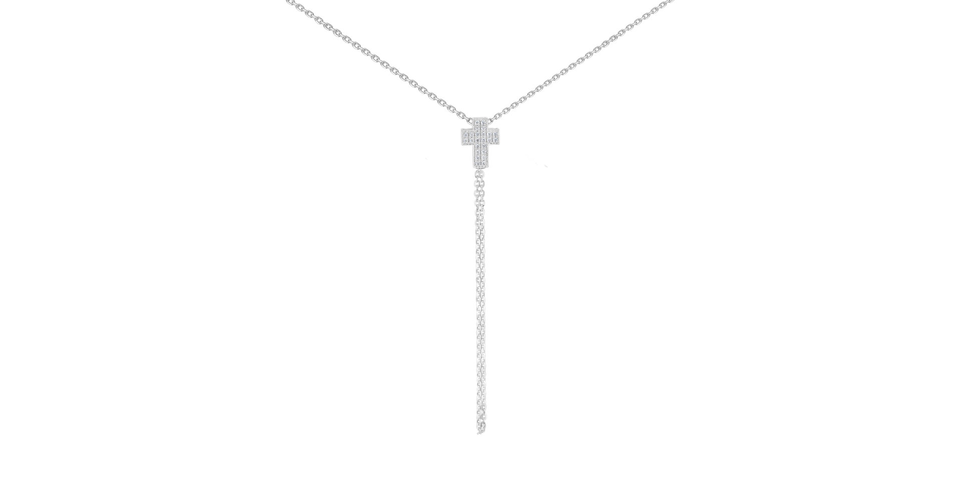 Náhrdelník s diamanty Divine Cross