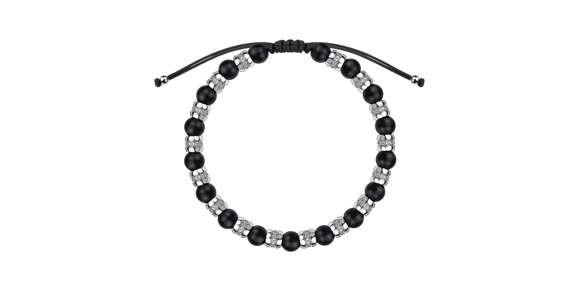 Náramek s diamanty a acháty Noctrelia