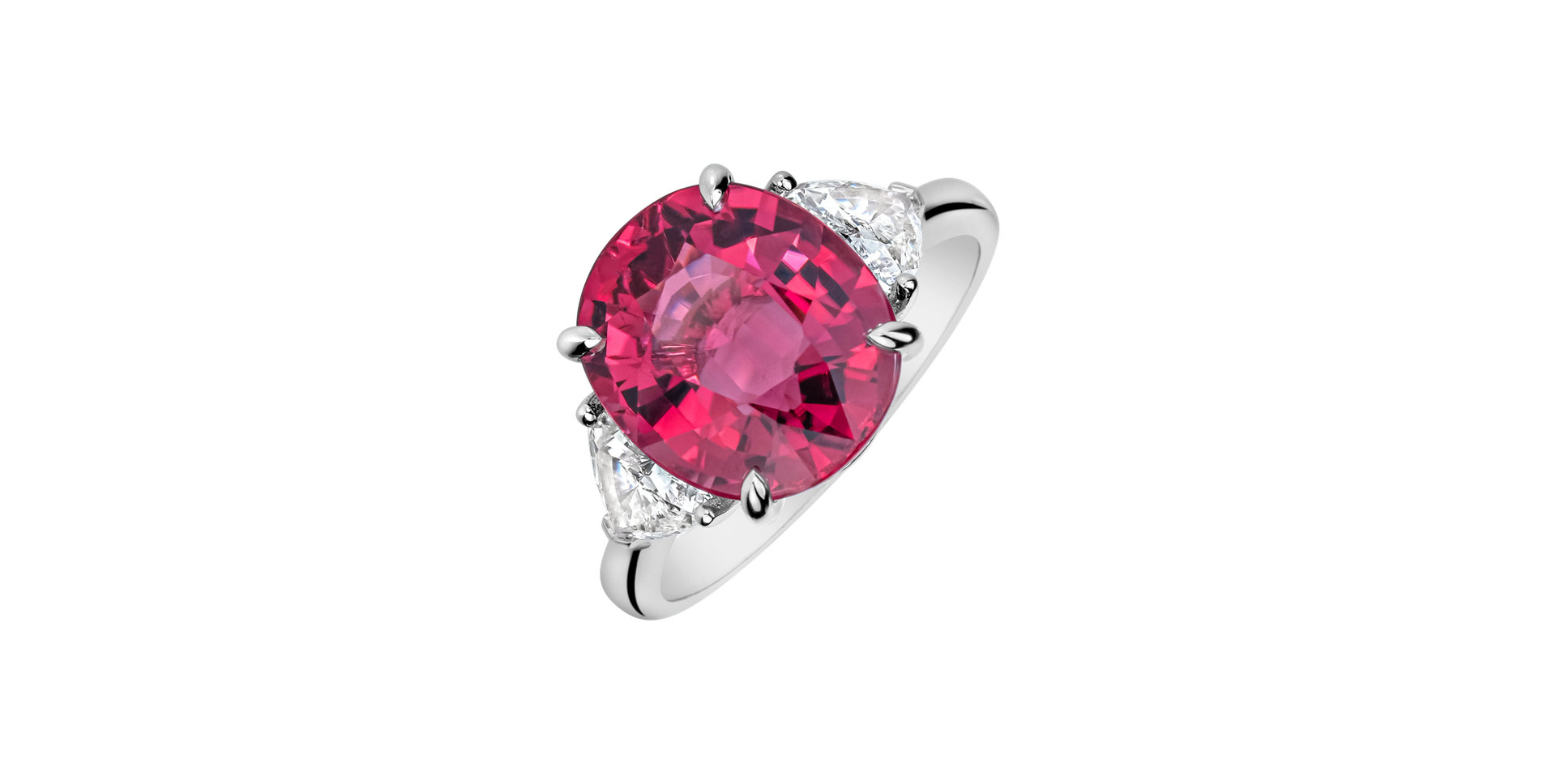 Prsten s diamanty a turmalínem Velian