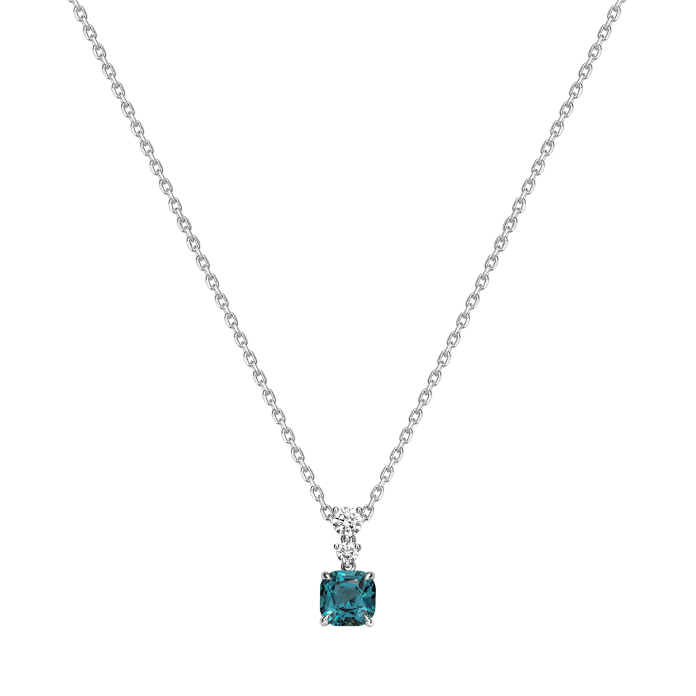 Náhrdelník s diamanty a turmalínem Seafoam Spark | ALO