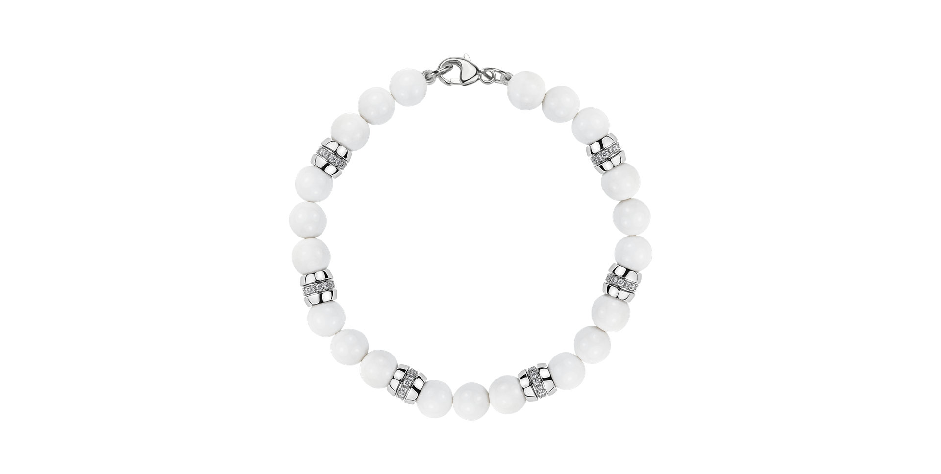 Náramek s diamanty a acháty Moonlace