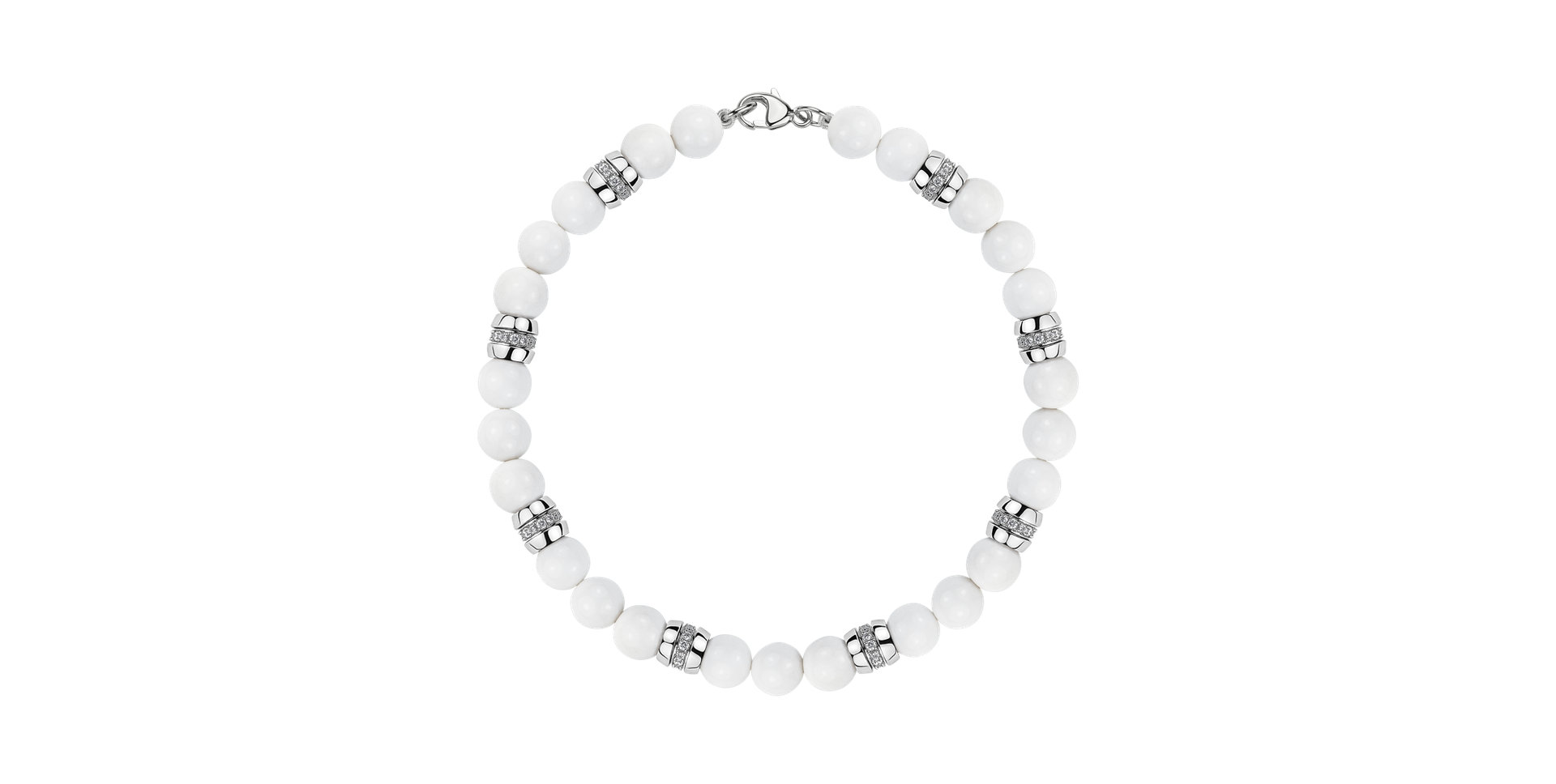 Náramek s diamanty a acháty Moonlace