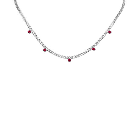 Náhrdelník s rubíny Lucky Raindrops