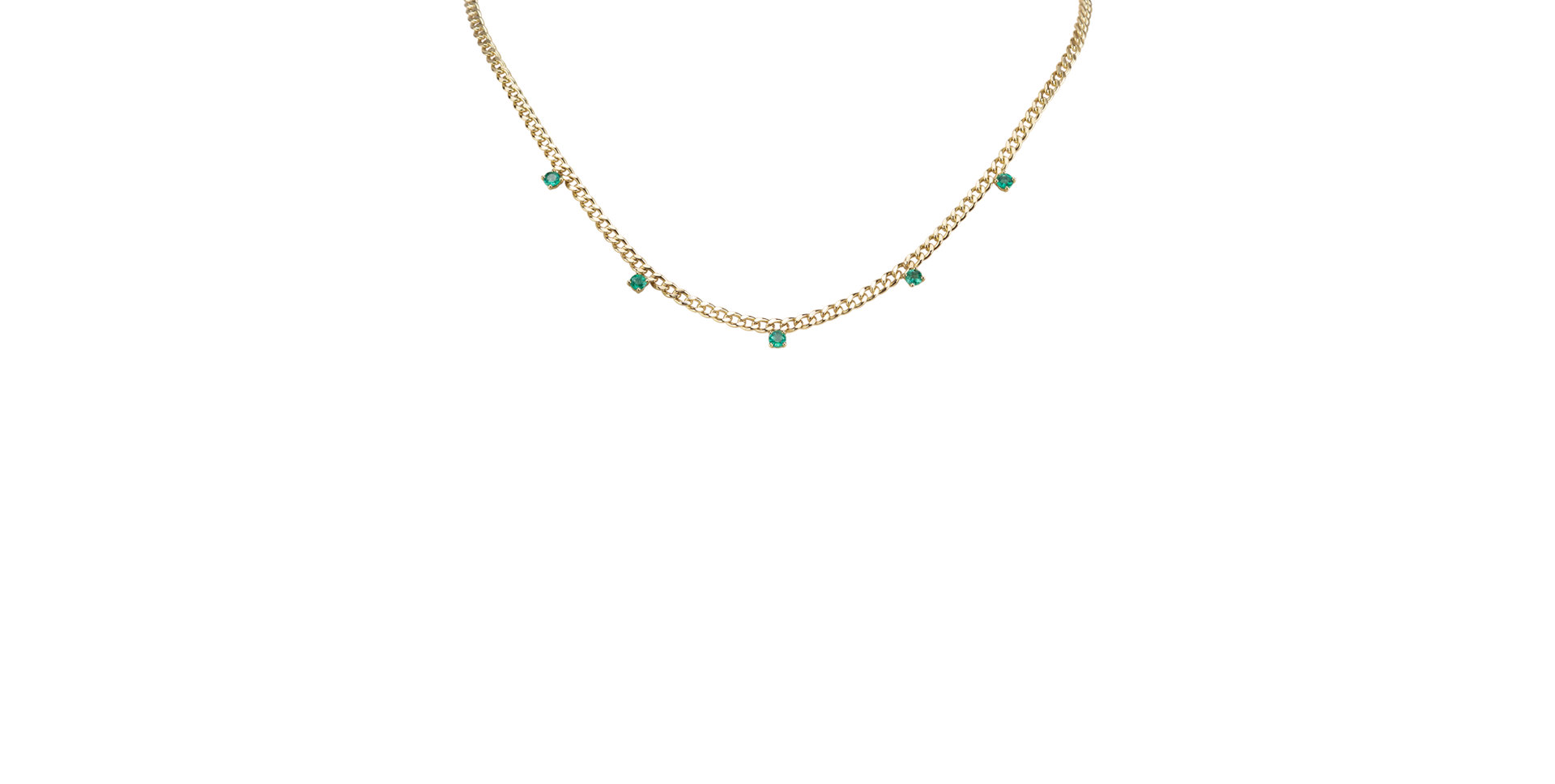 Náhrdelník se smaragdy Lucky Raindrops