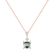 Náhrdelník s diamanty a turmalínem Green Illusion3