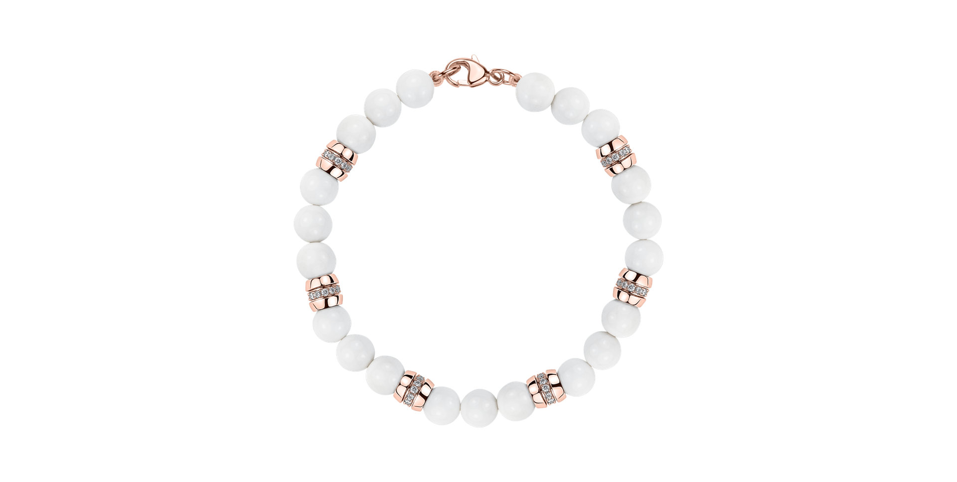 Náramek s diamanty a acháty Moonlace