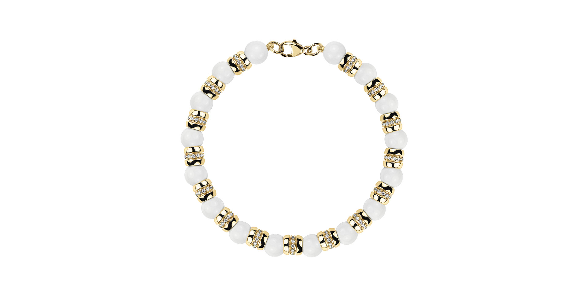 Náramek s diamanty a acháty Albelia