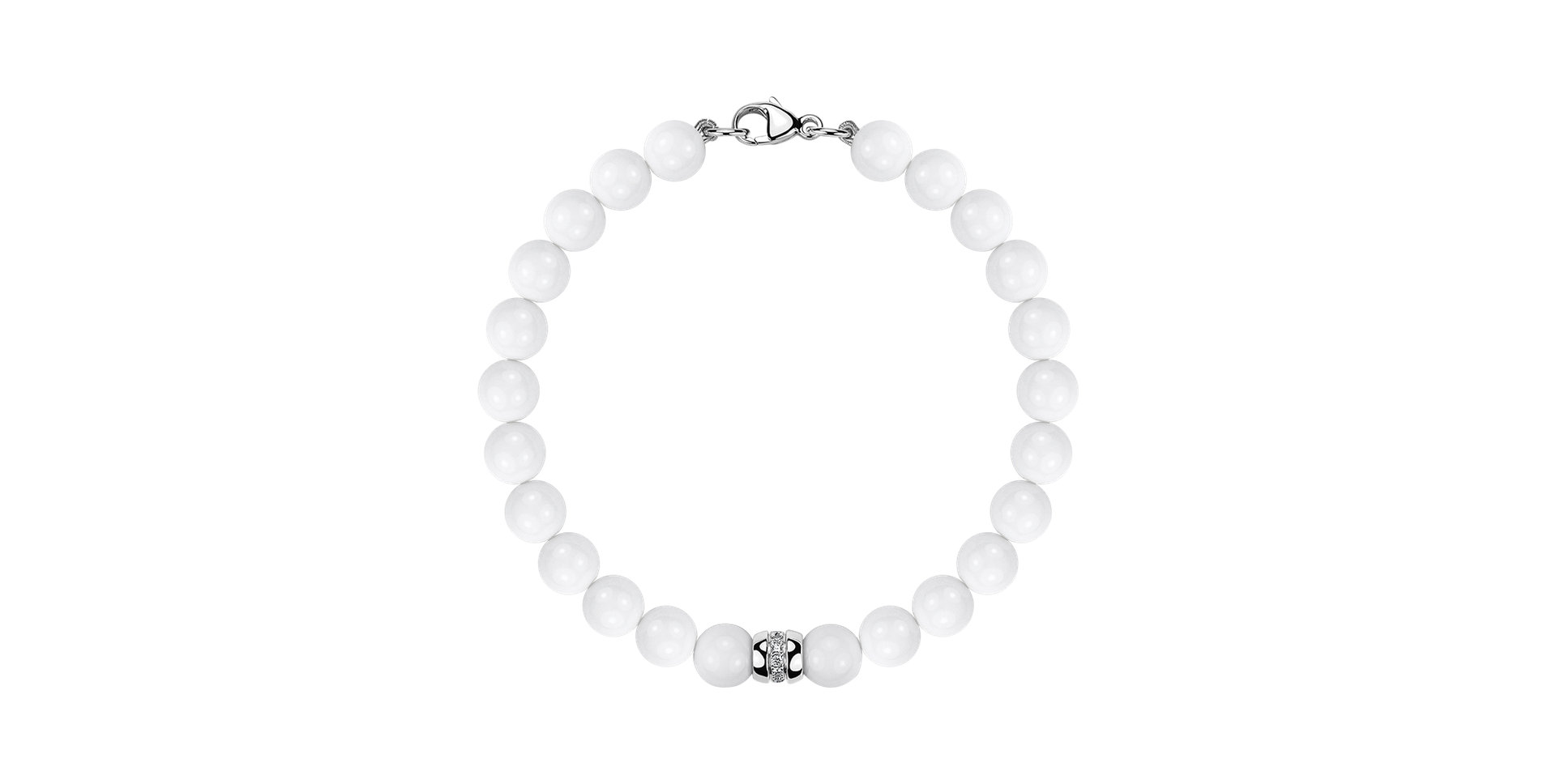 Náramek s diamanty a acháty Whispers of Winter