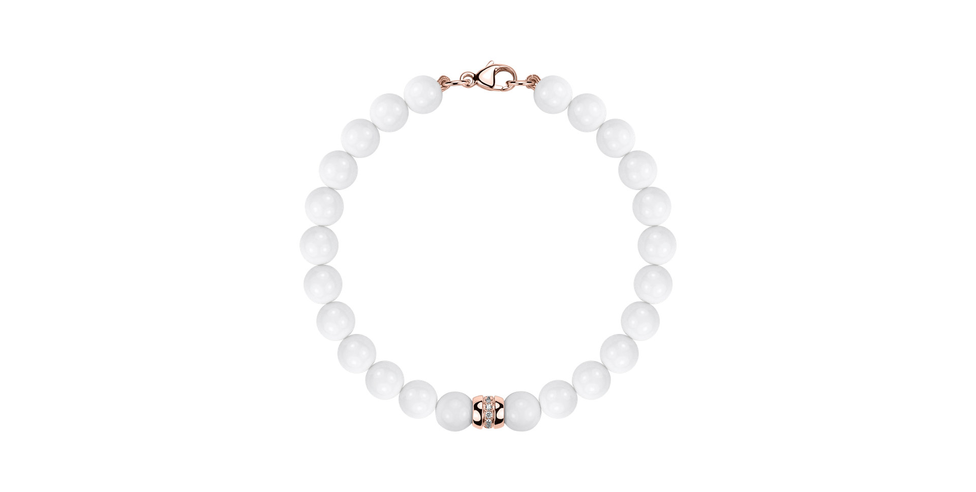 Náramek s diamanty a acháty Whispers of Winter