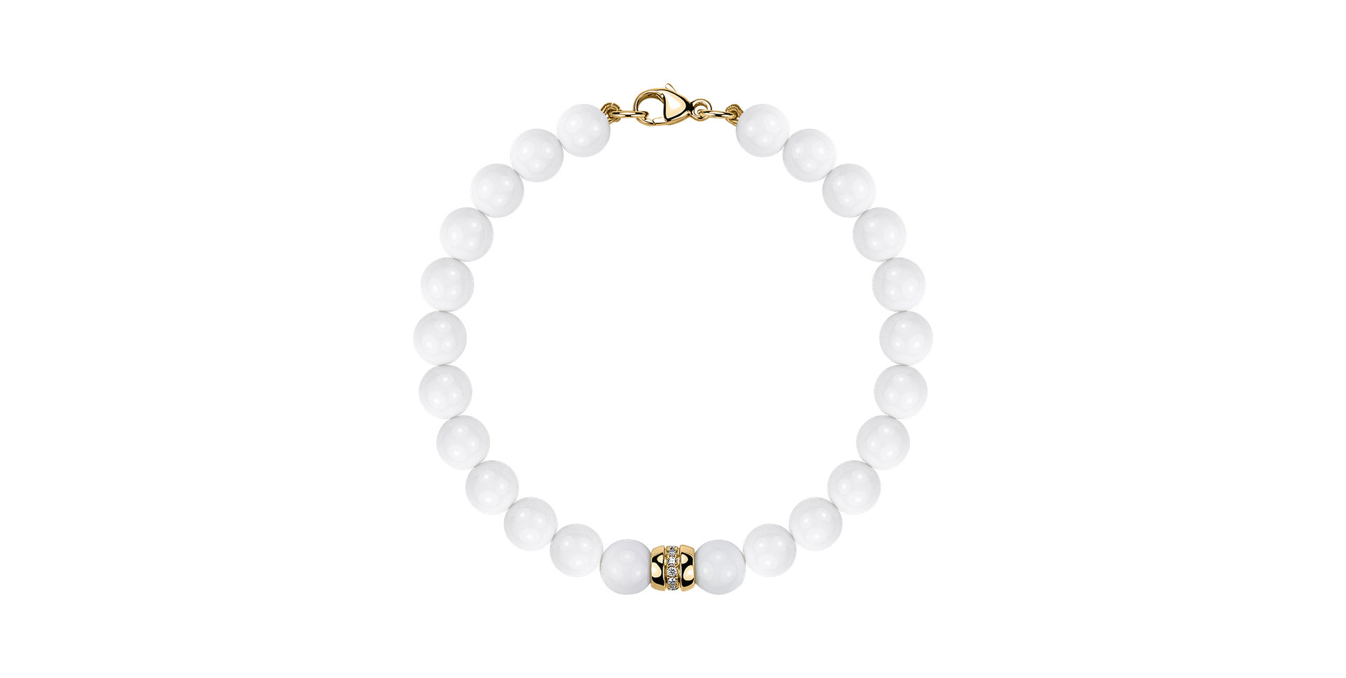 Náramek s diamanty a acháty Whispers of Winter