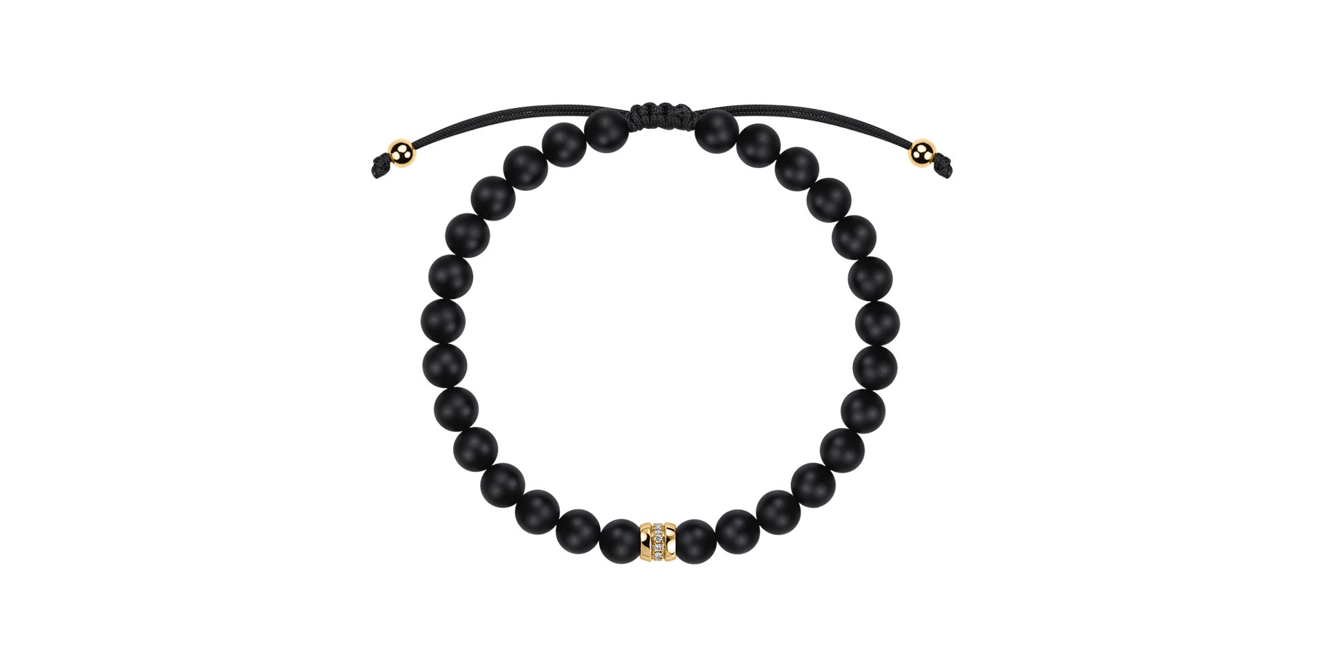 Náramek s diamanty a acháty Shadow Pulse