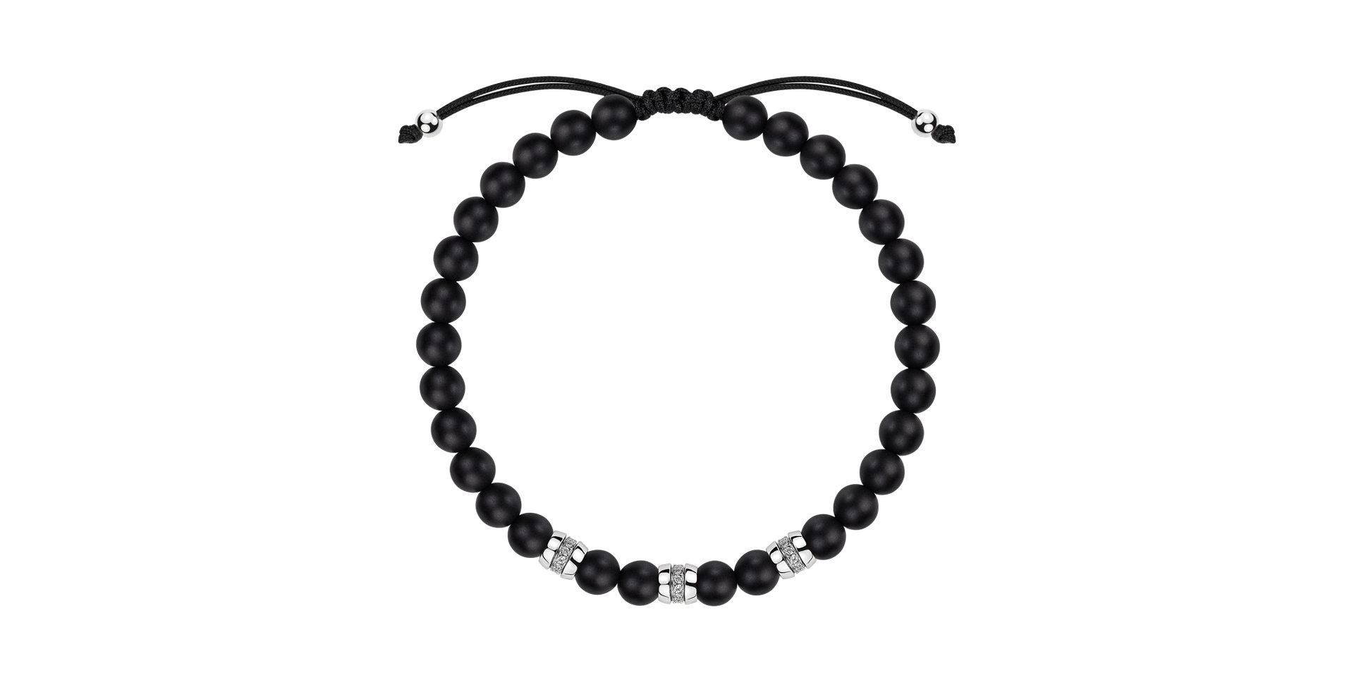 Náramek s diamanty a acháty Stillstorm