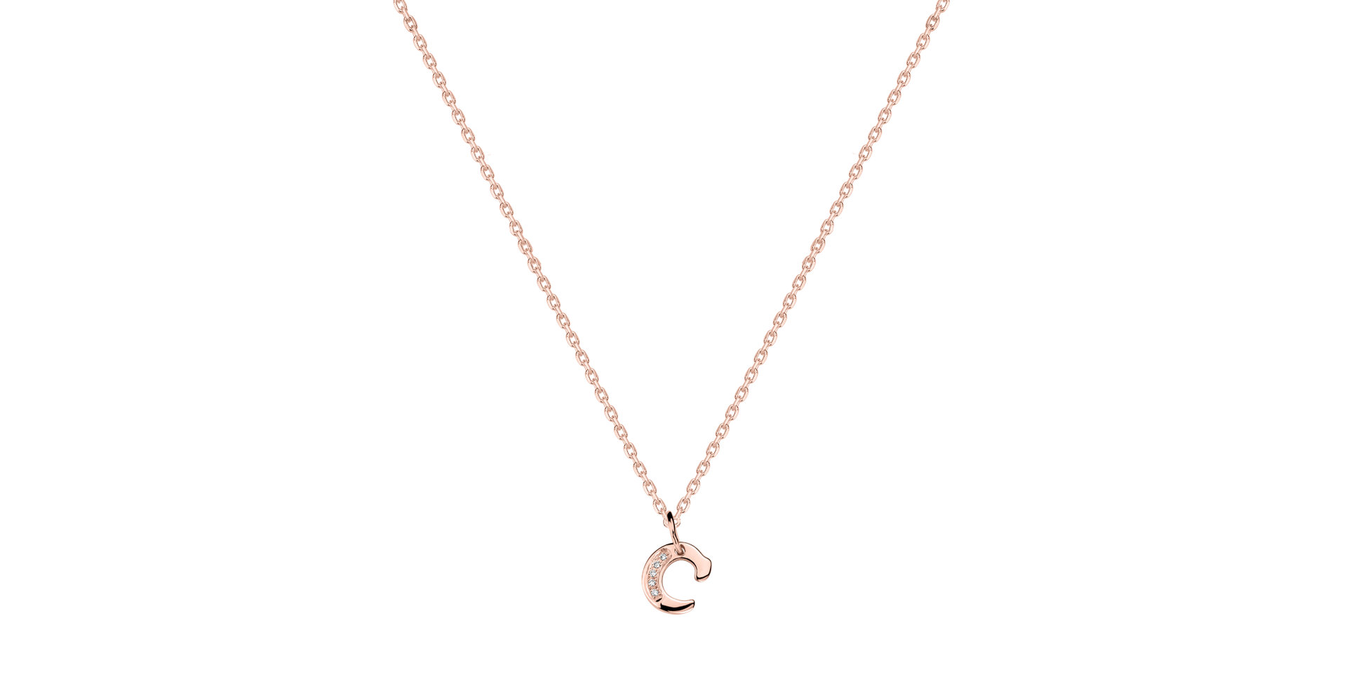 Náhrdelník s diamanty Dream Letter C