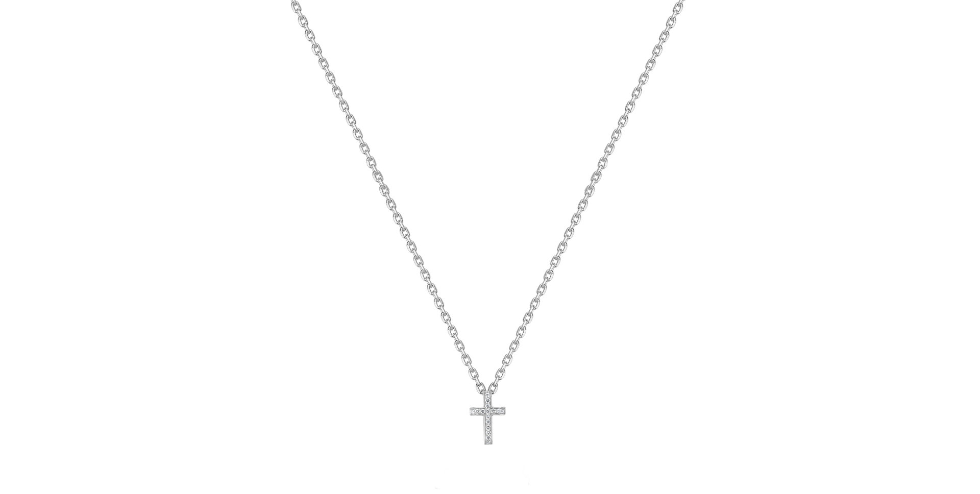 Náhrdelník s diamanty Starlit Cross