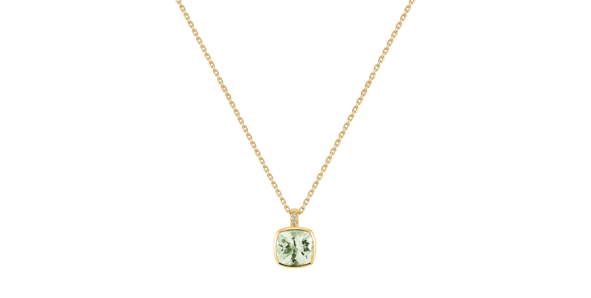 Náhrdelník s diamanty a ametystem Carelia