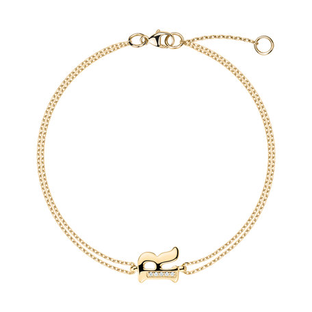 Náramek s diamanty Alluring Letter