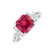 Prsten s diamanty a turmalínem Purple Magic3