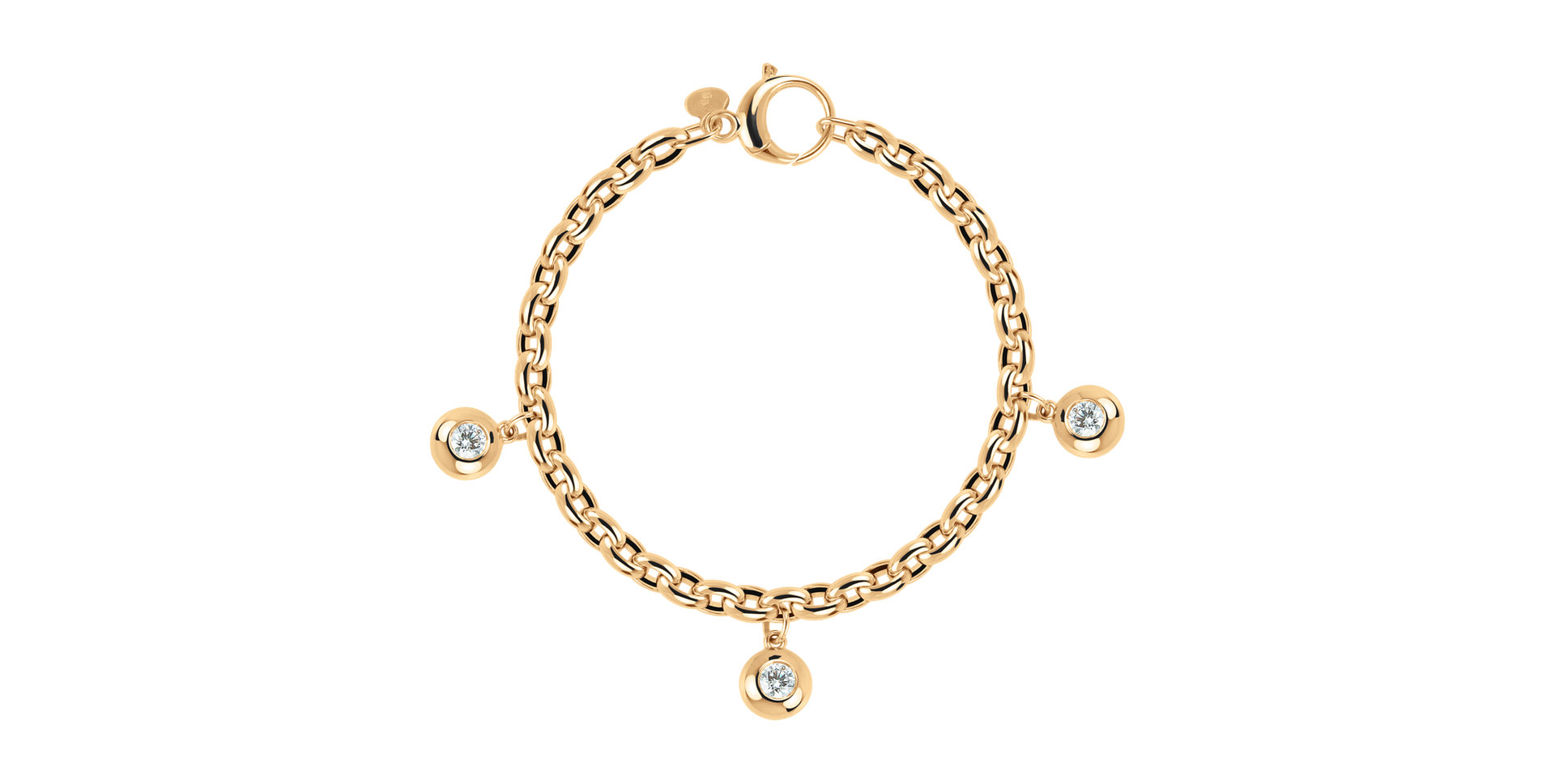 Náramek s diamanty The Bold Gem