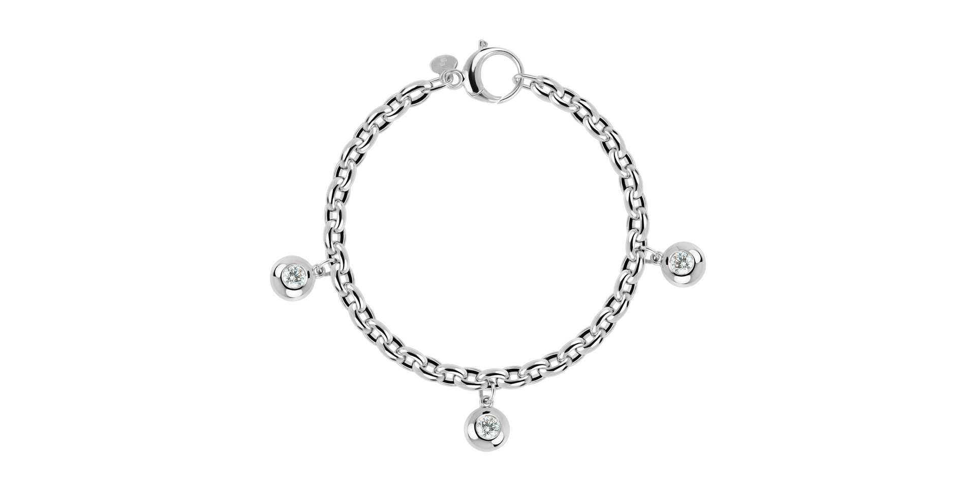 Náramek s diamanty The Bold Gem