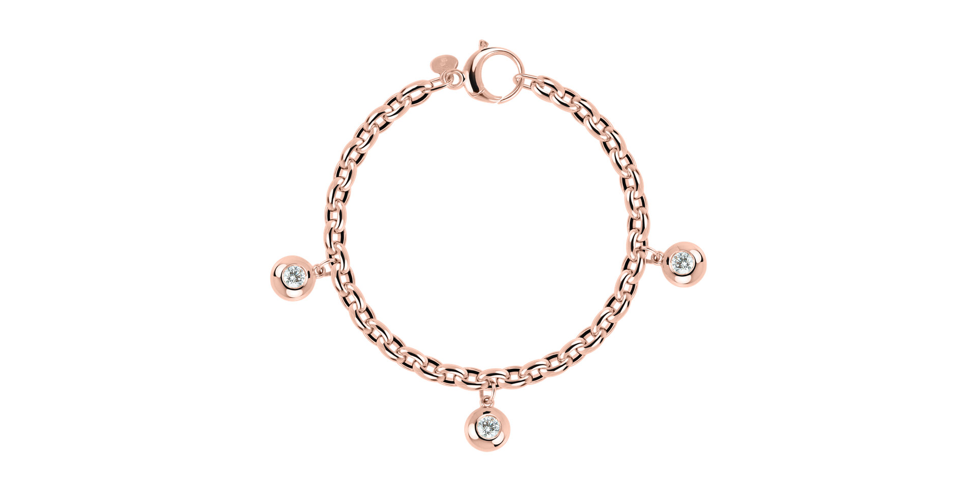 Náramek s diamanty The Bold Gem