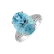 Prsten s diamanty a akvamarínem Azuralis5