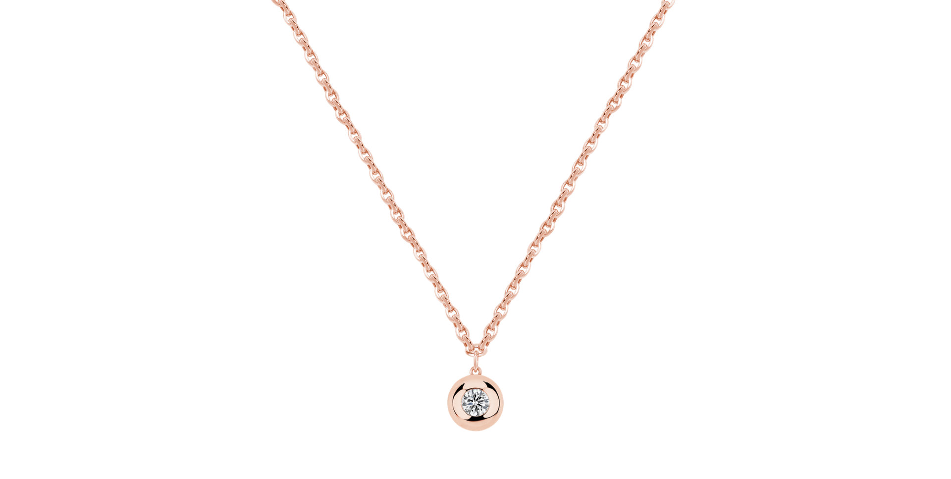 Náhrdelník s diamantem The Bold
