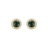 Náušnice s diamanty a malachitem Pure Malachite4