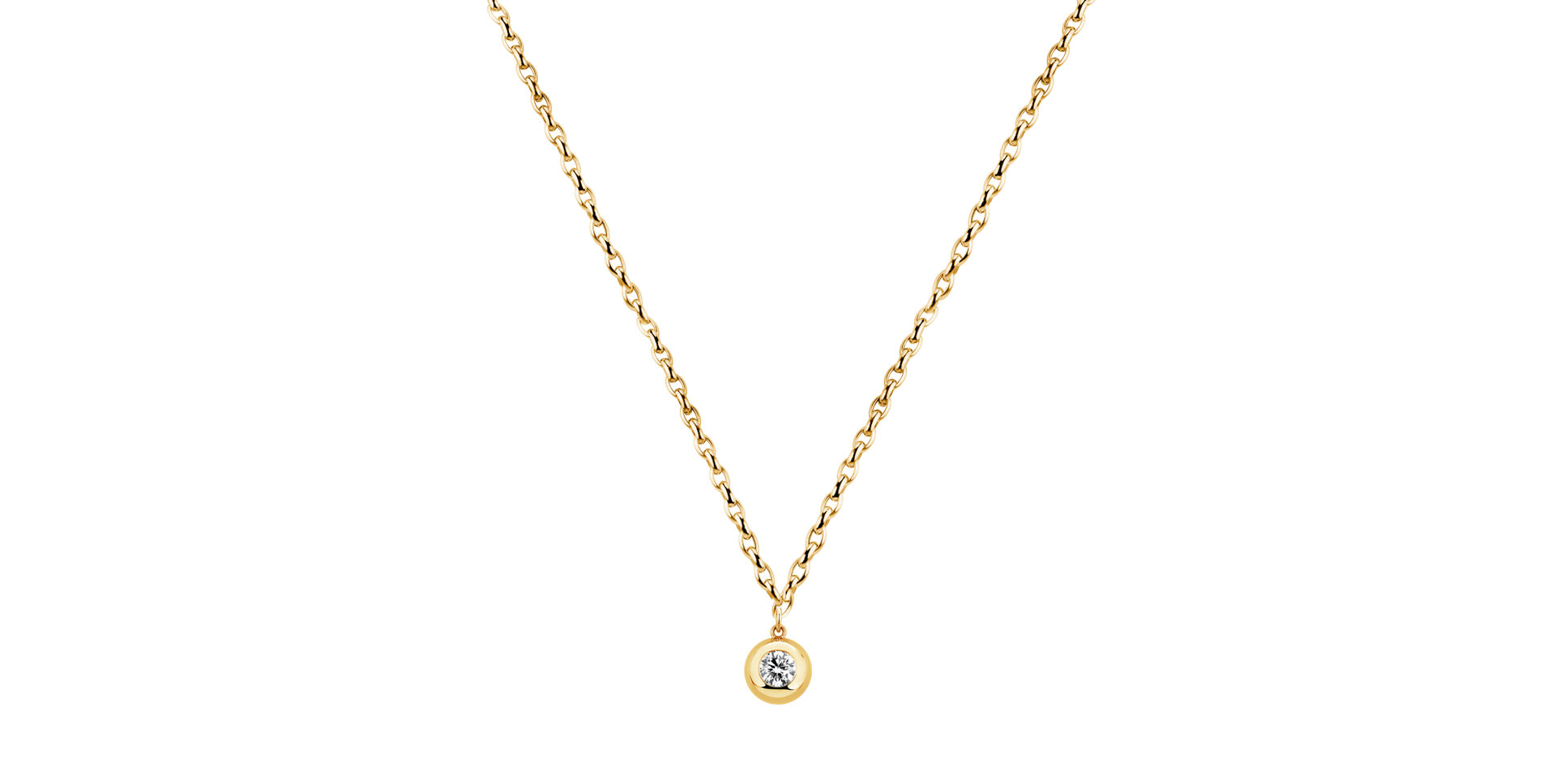 Náhrdelník s diamantem The Bold