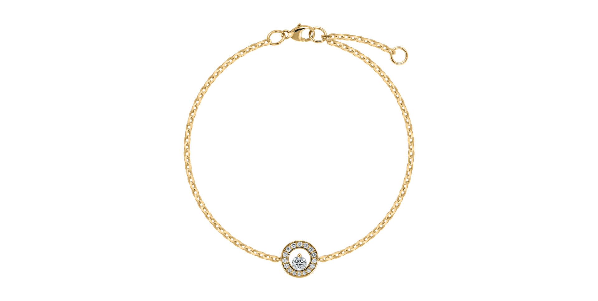 Náramek s diamanty Hidden Circle