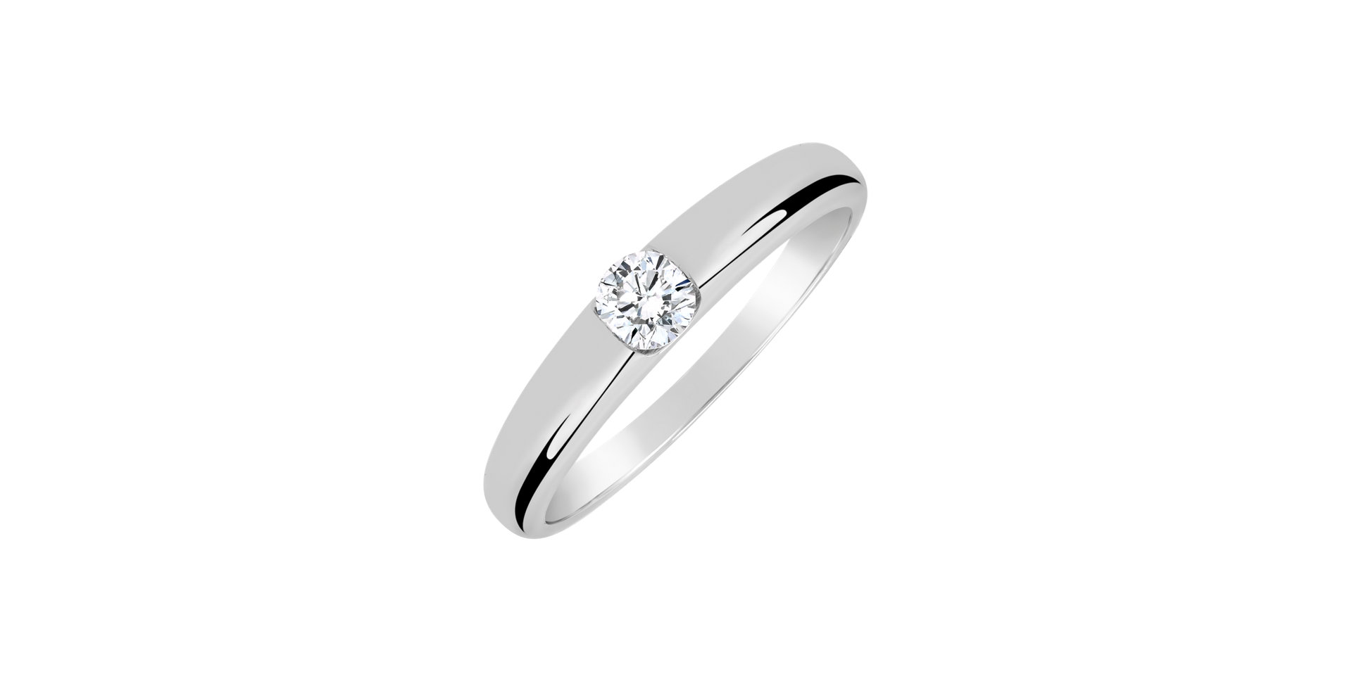 Prsten s diamantem Tender Love