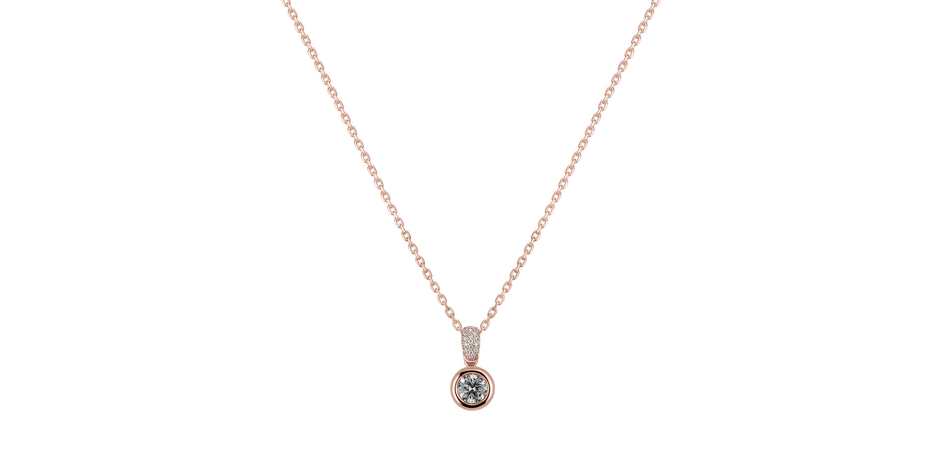 Náhrdelník s diamanty Delicate Drop