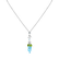 Náhrdelník s diamanty a drahokamy Diamond Wave3